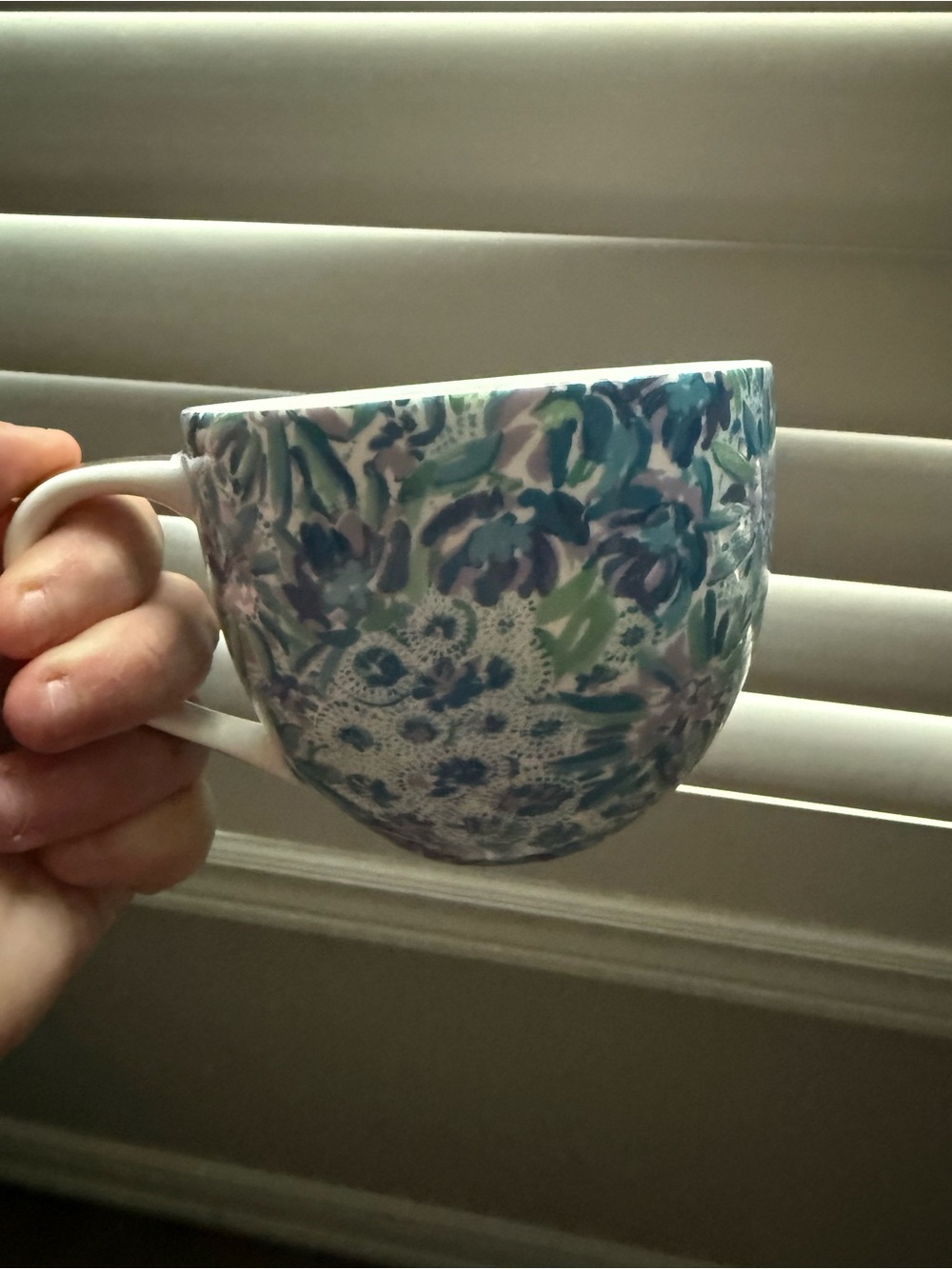 Lily  Pulitzer Floral Ceramic mug